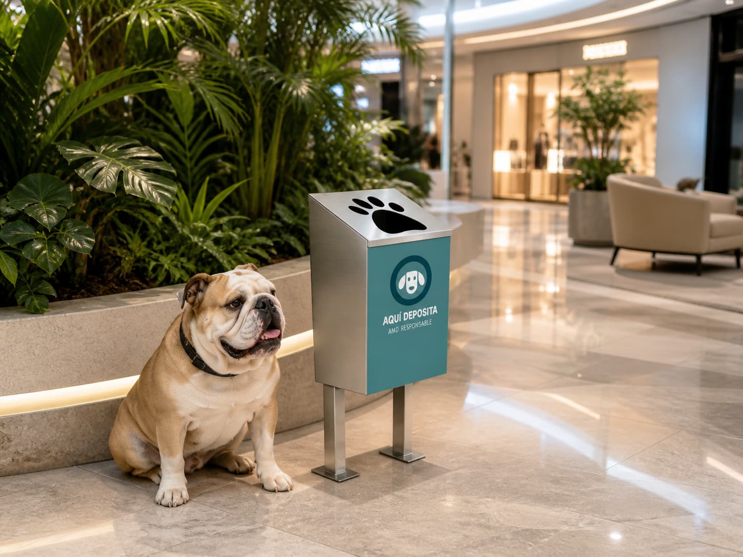 Basurero pet friendly