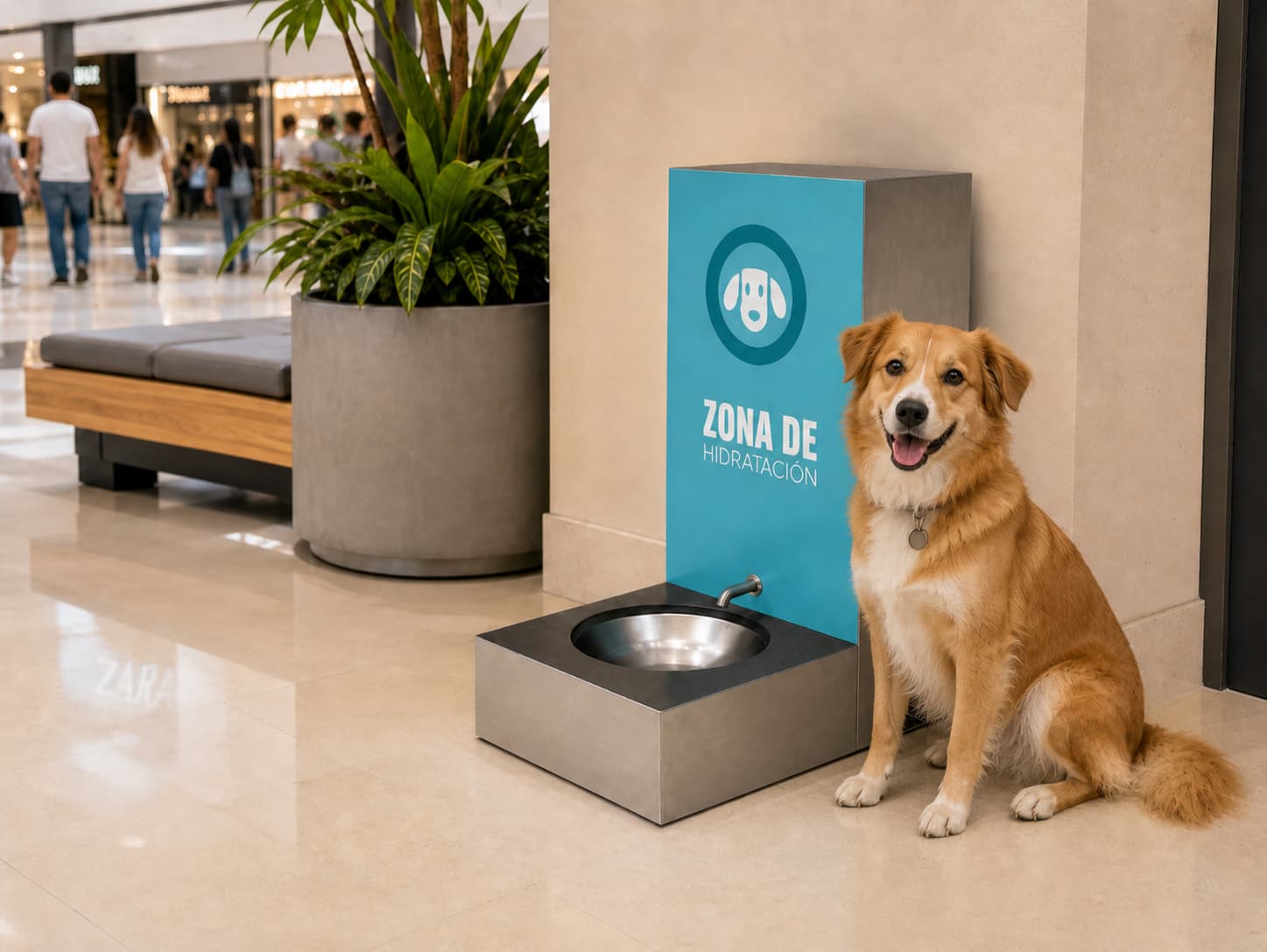 Punto de hidratación pet friendly